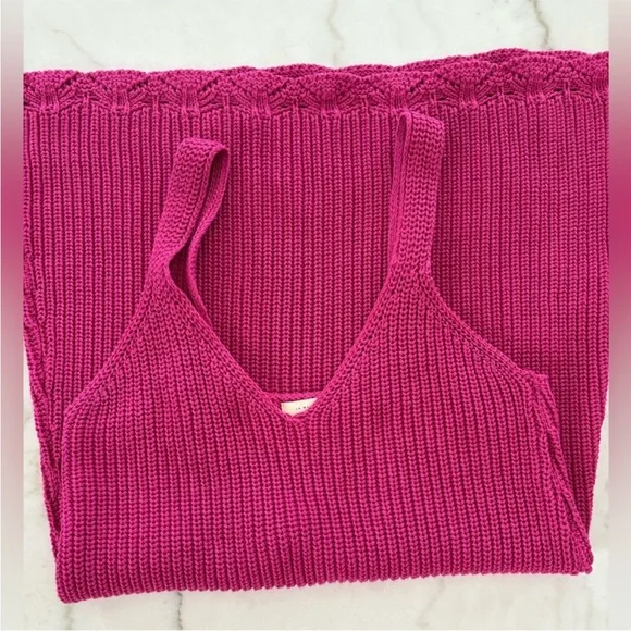 SÉZANE Florinda Fuchsia Knit Dress SOLD OUT ONLINE sz M EUC - Picture 8 of 12